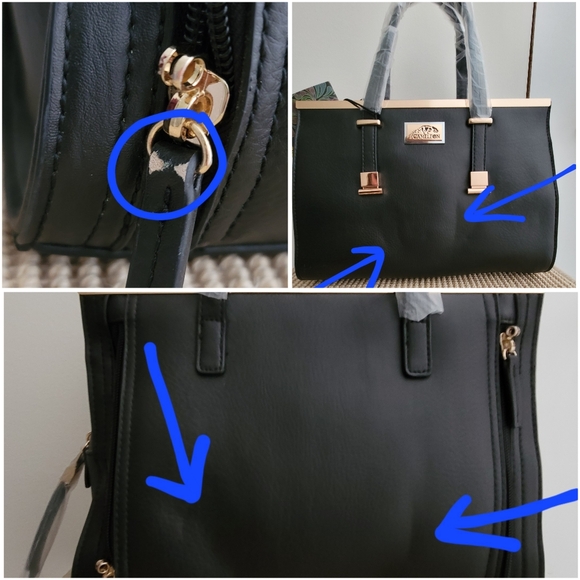 Cameleon CORA Discreetly Purse Black / Gold NEW Tote Bag Concealed Carry - Picture 9 of 9